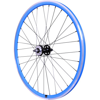 Rear wheel Mach1 550 Blue - Velox Track Flip/Flop - Nuts