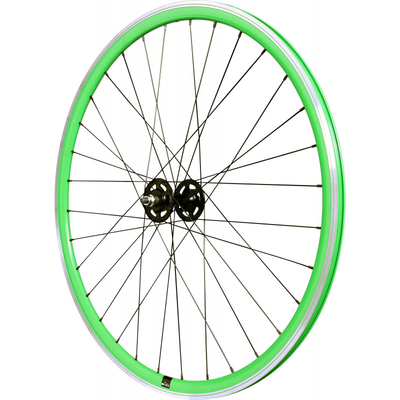 Front wheel Mach1 550 Green - Velox Track - Nuts Front wheel Mach1 550 Green - Velox Track - Nuts
