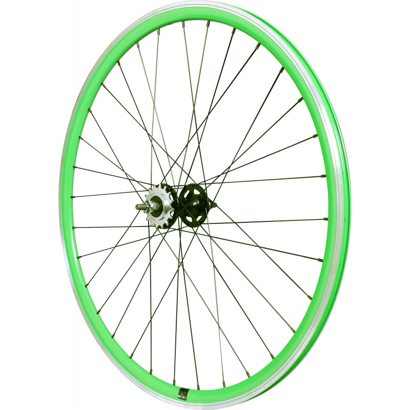Rear wheel Mach1 550 Green - Velox Track Flip/Flop - Nuts Rear wheel Mach1 550 Green - Velox Track Flip/Flop - Nuts