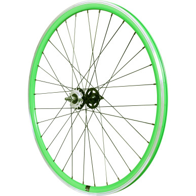 Rear wheel Mach1 550 Green - Velox Track Flip/Flop - Nuts
