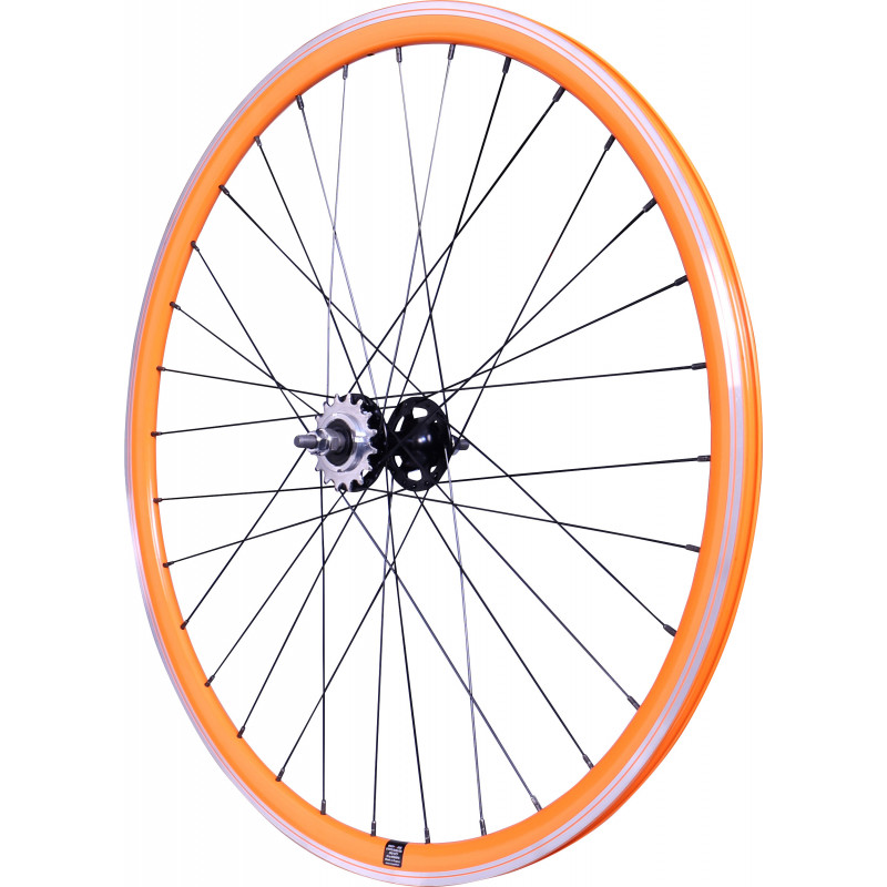 Rear wheel Mach1 550 Orange - Velox Track Flip/Flop - Nuts Rear wheel Mach1 550 Orange - Velox Track Flip/Flop - Nuts