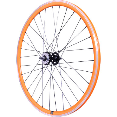 Rear wheel Mach1 550 Orange - Velox Track Flip/Flop - Nuts