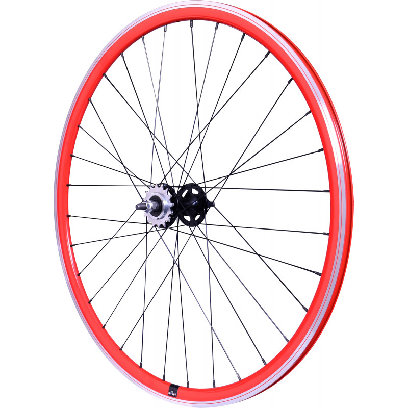 Rear wheel Mach1 550 Red - Velox Track Flip/Flop - Nuts Rear wheel Mach1 550 Red - Velox Track Flip/Flop - Nuts