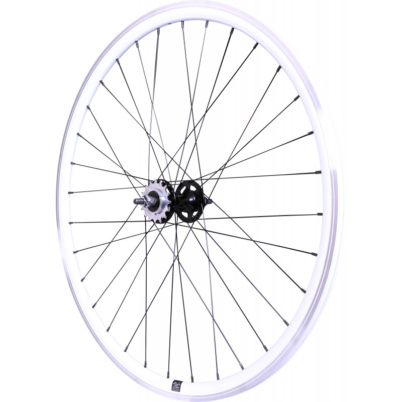 Rear wheel Mach1 550 White - Velox Track Flip/Flop - Nuts Rear wheel Mach1 550 White - Velox Track Flip/Flop - Nuts