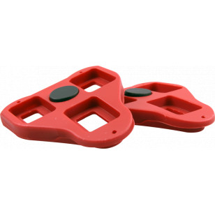 Schoenplaatjes Velox compatibel met pedalen Look Delta - Rood 9° (paar)