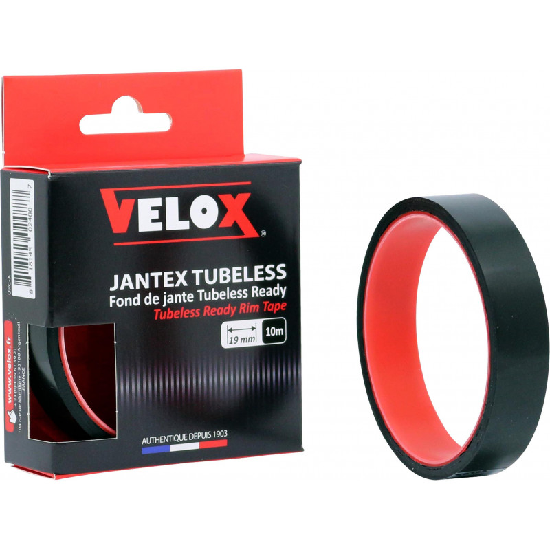 Kit de conversion Tubeless Velox - Route/VTT - 19mm - Rouleau de 10m Velox FTUB Fonds de jante