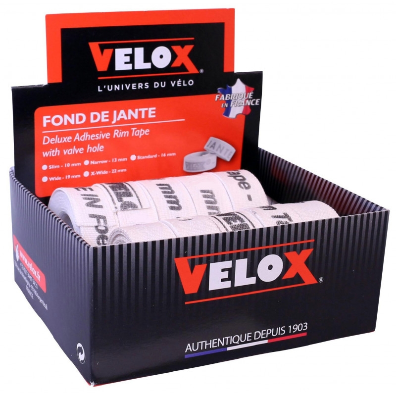 Rim tape cotton Velox - 10mm (display x10) Rim tape cotton Velox - 10mm (display x10)