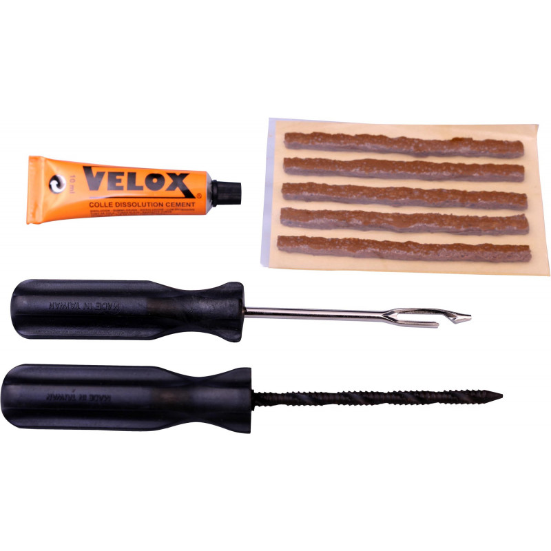 Repair kit Velox Tubeless - Scooter/Motorbike with wicks Repair kit Velox Tubeless - Scooter/Motorbike with wicks