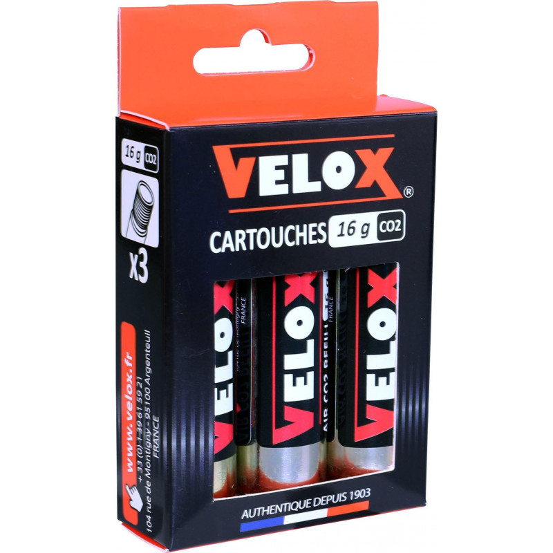 Cartouche CO2 Velox - 16g (Lot de 3) Velox RCO2 Réparation