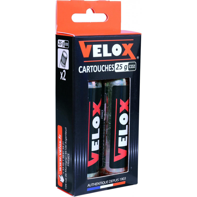 CO2 cartridge Velox - 25g (set of 2) CO2 cartridge Velox - 25g (set of 2)