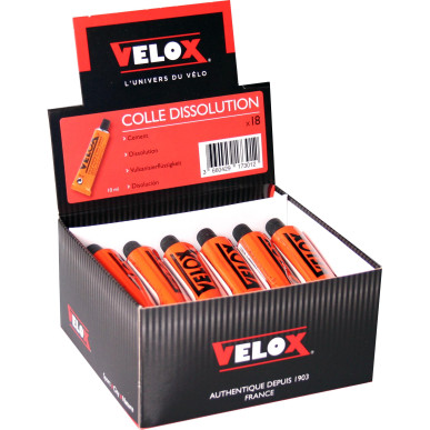 Rubber solution cement Velox - 10ml - Set of 18 tubes