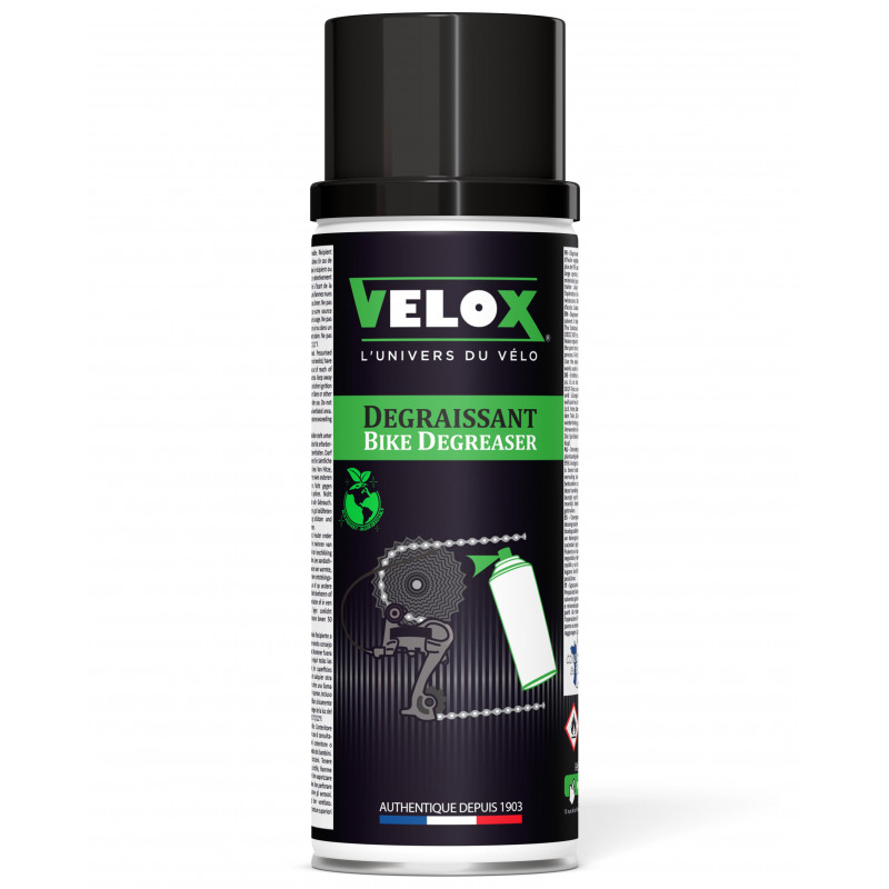 Nettoyant/Dégraissant Bio Cassette et Chaine Velox - 400ml Velox E400 Entretien