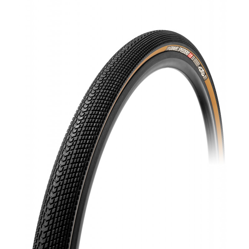 Tyre Tufo Gravel Speedero 44mm - Black/Beige Tyre Tufo Gravel Speedero 44mm - Black/Beige