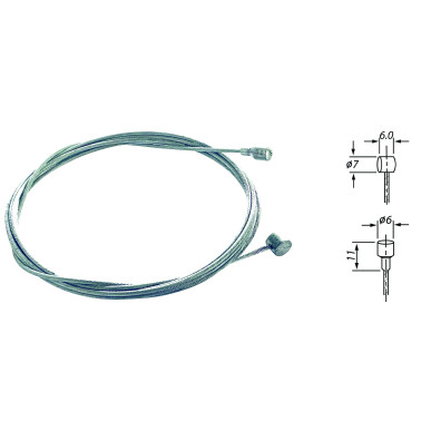 Brake cable Velox double-head road universal / MTB - Galvanised (box of 25)
