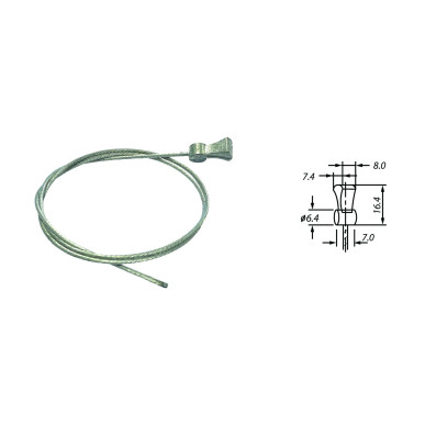 Brake cable Velox MTB cantilever - Galvanised (box of 25)