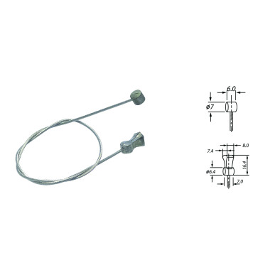 Brake cable Velox MTB cantilever double-head - Galvanised (box of 25)