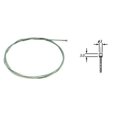 Carburettor cable Velox universal / Dell'Orto / Gurtner - Galvanised (box of 25)