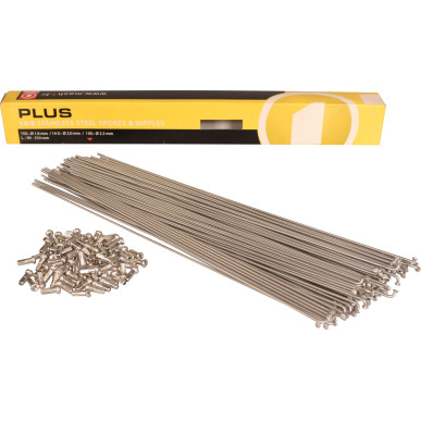 Mach1 PLUS stainless-steel spokes 2.3mm - Silver (box of 100)