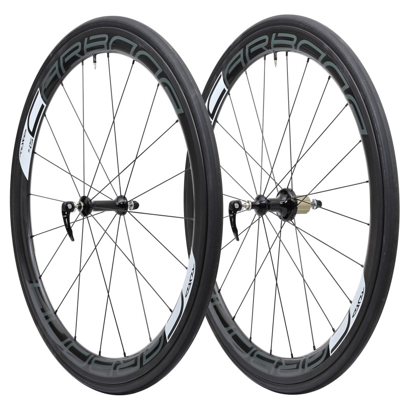 Pair of TUFO CARBONA 45mm tubular wheels - Campagnolo 10/11V Pair of TUFO CARBONA 45mm tubular wheels - Campagnolo 10/11V