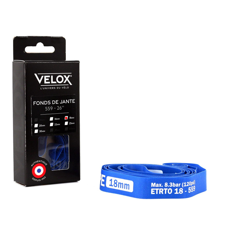 Rim tape nylon/PVC Velox - MTB 26" - 18mm (pair) Rim tape nylon/PVC Velox - MTB 26" - 18mm (pair)