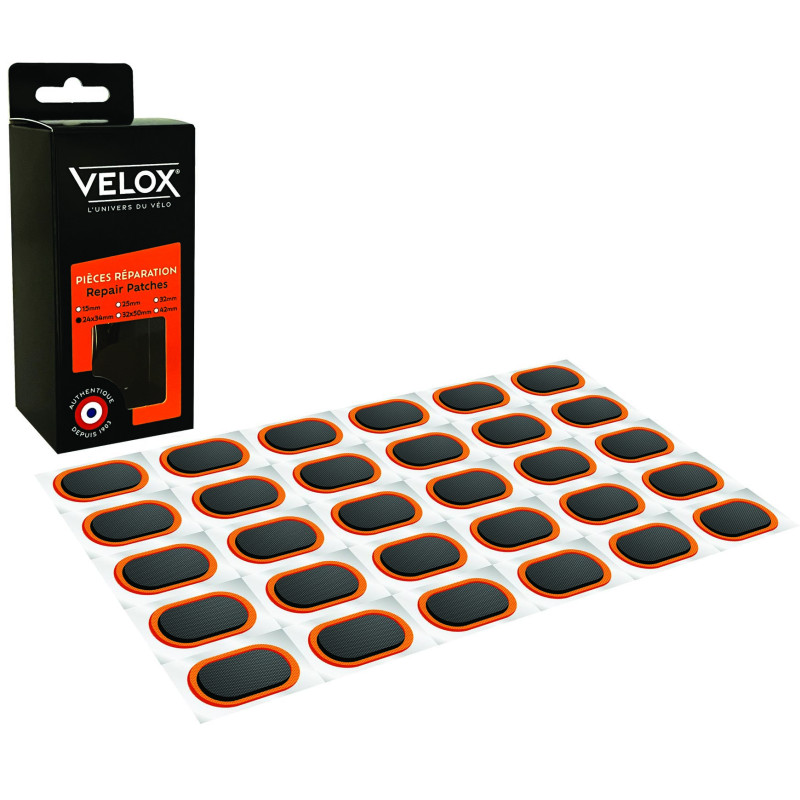Set of 50 repair patches Velox ø24x34mm Set of 50 repair patches Velox ø24x34mm