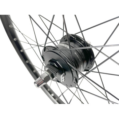 Front wheel Mach1 Kargo L Disc - 27.5" - Shimano Dynamo DH3D37 6V/3.0W CenterLock - Nuts