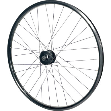 Front wheel Mach1 M910 Black - 26" - Shimano Dynamo DH3D37 6V/3.0W CenterLock - Nuts