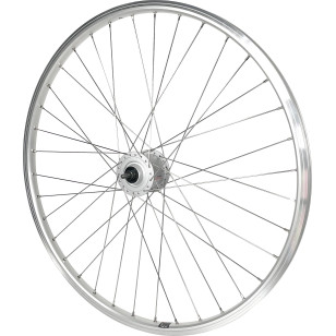 Vorderrad Mach1 M260 Silber - 28" - Shimano Dynamo DH C3000 3W - Muttern