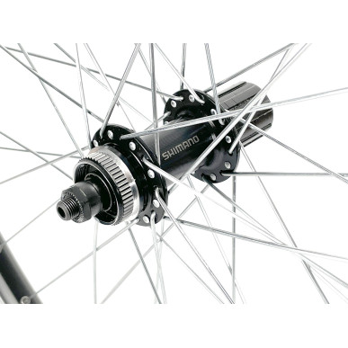 Rear wheel Mach1 ER-10 Black - 26" - Shimano QC300 CenterLock K7 9/10/11V - Quick release