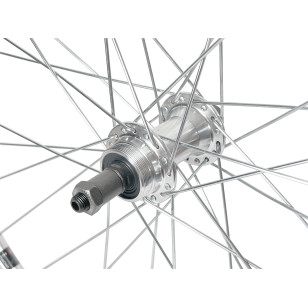 Hinterrad Mach1 CFX Silber - Velox Urban RL 5/6/7V - Schnellspanner