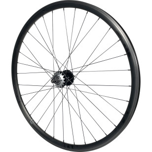 Rueda trasera Mach1 550 Negro - Velox Track Flip/Flop - Tuercas