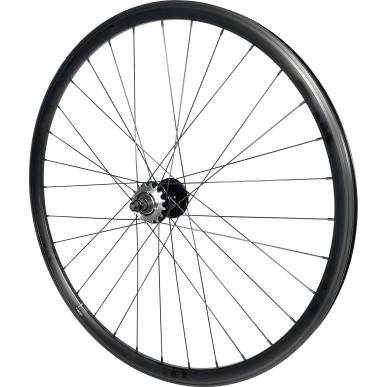 Rear wheel Mach1 550 Black - Velox Track Flip/Flop - Nuts