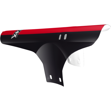 Front MTB mudguard Velox - Black/Red