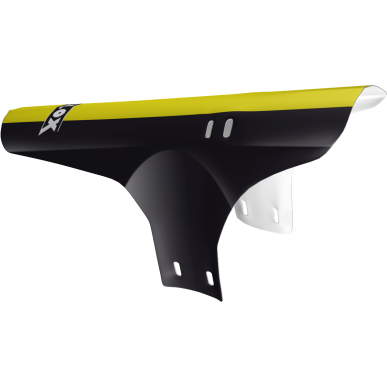 Front MTB mudguard Velox - Black/Yellow