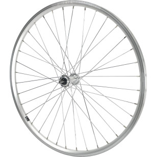 Rueda delantera Mach1 ER-10 Plata - 26" - Velox Urban - Tuercas