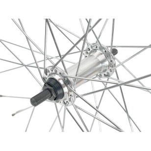 Rueda delantera Mach1 ER-10 Plata - 26" - Velox Urban - Tuercas