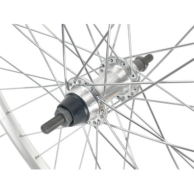 Rear wheel Mach1 ER-10 Silver - 28" - Velox Urban RL 5/6/7V - Nuts