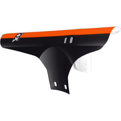 Front MTB mudguard Velox - Black/Orange