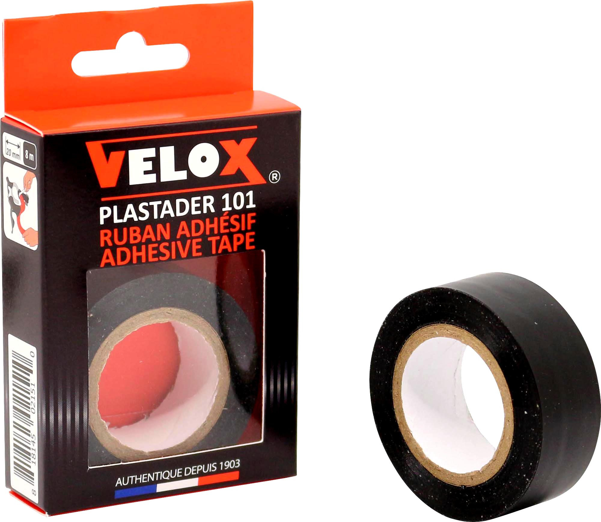 Velox Plastader 101- Noir (l'unité) Le Plastader 101 est un ruban p