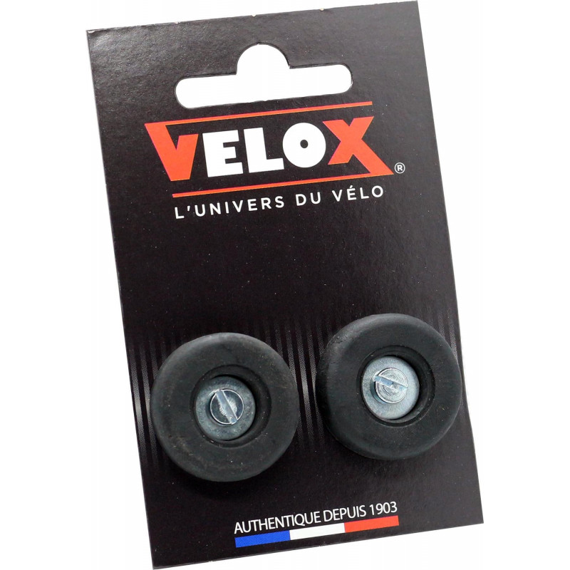 Rubber handlebar end caps Velox (pair)