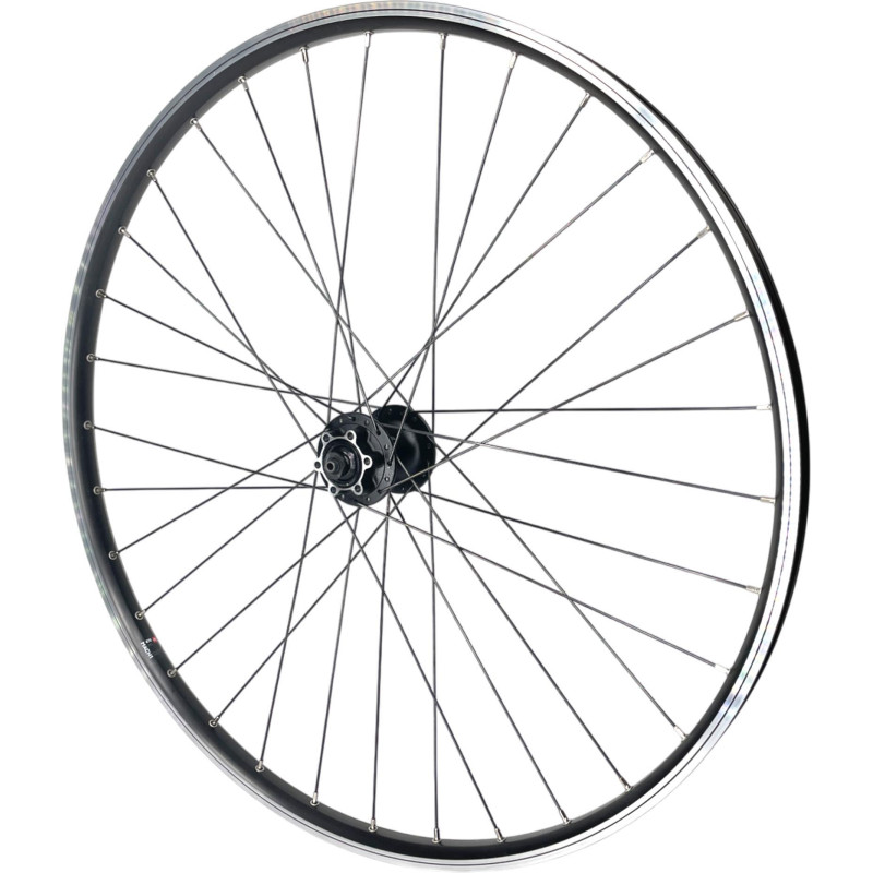 Front wheel Mach1 Combo+ Black / M670 - 27.5" - Shimano QB400 - Quick release