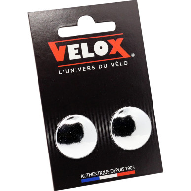 Stuurdopjes Velox - Verchroomd (paar)