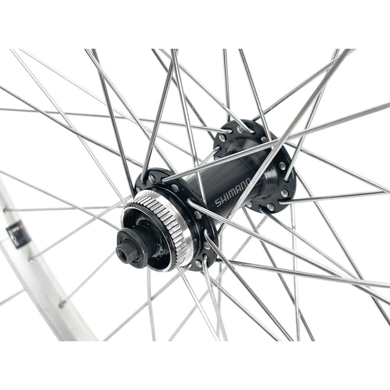 Front wheel Mach1 M110 Silver - 26" - Shimano QC300 CenterLock - Quick release