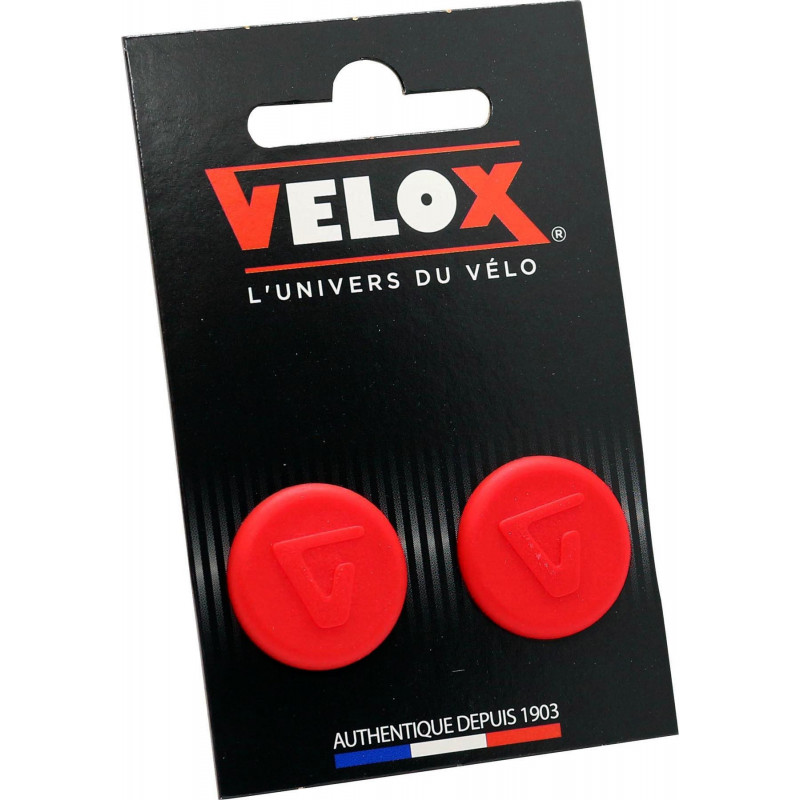 Handlebar end caps Velox - Red (pair) Handlebar end caps Velox - Red (pair)