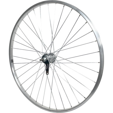Rear wheel Mach1 M110 Silver - 28" - Velosteel Coaster brake 18T - Nuts