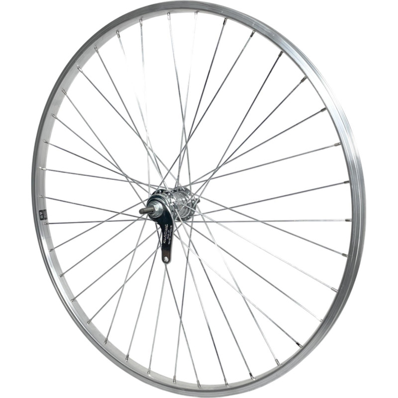 Rear wheel Mach1 M110 Silver - 26" - Velosteel Coaster brake 18T - Nuts Rear wheel Mach1 M110 Silver - 26" - Velosteel Coaster brake 18T - Nuts