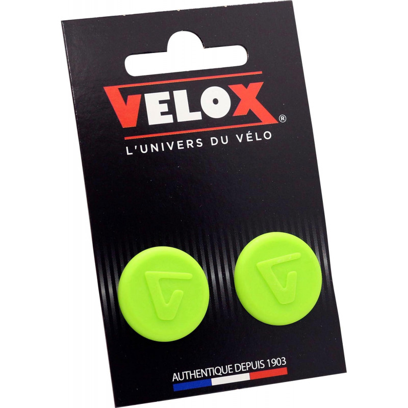 Handlebar end caps Velox - Acid Green (pair) Handlebar end caps Velox - Acid Green (pair)