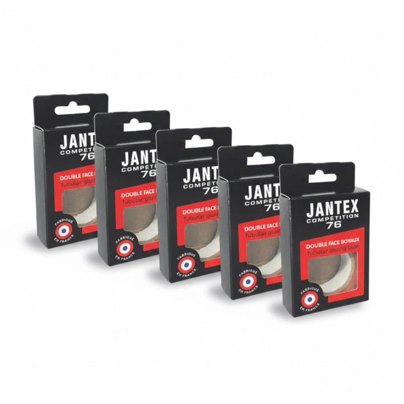 Double-sided tubular tape Jantex 76 by Velox - 18mm - 2 wheels (bag of 5 boxes)