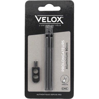 Valve extensions 80mm - Black (pair)