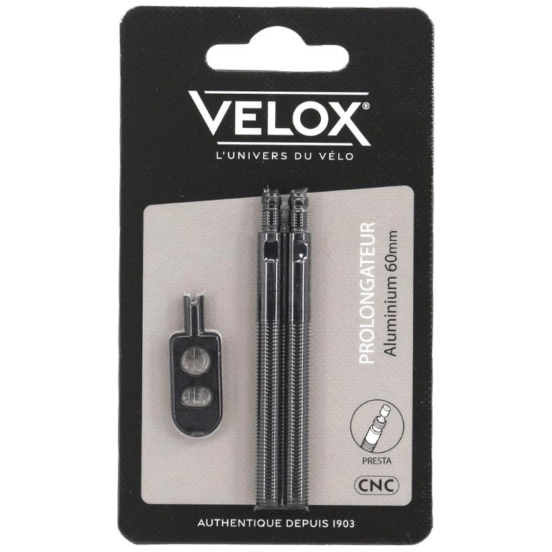 Valve extensions 60mm - Black (pair)
